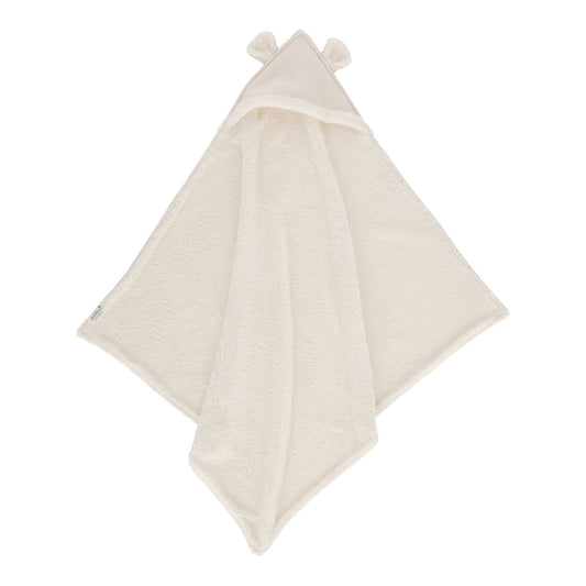 Cobija con capucha Oso beige