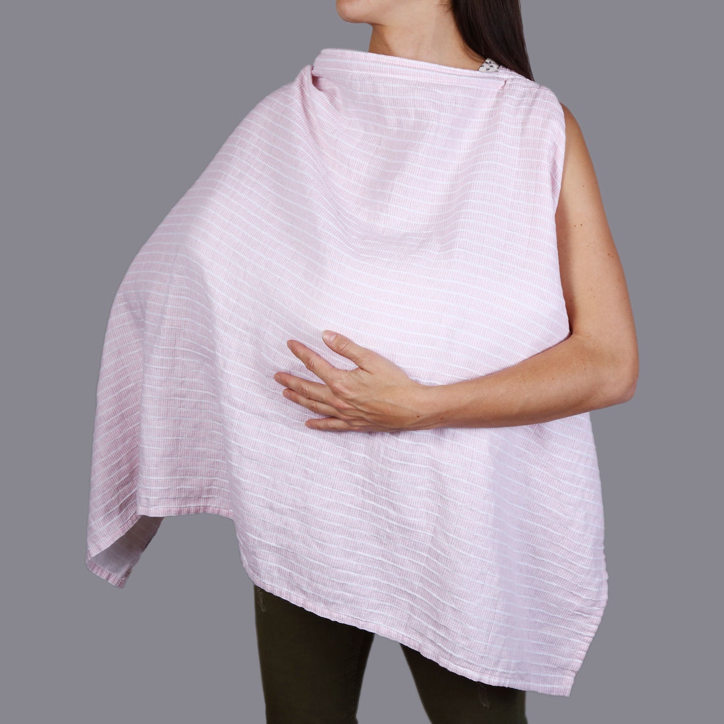 Babero de lactancia Raya Rosa