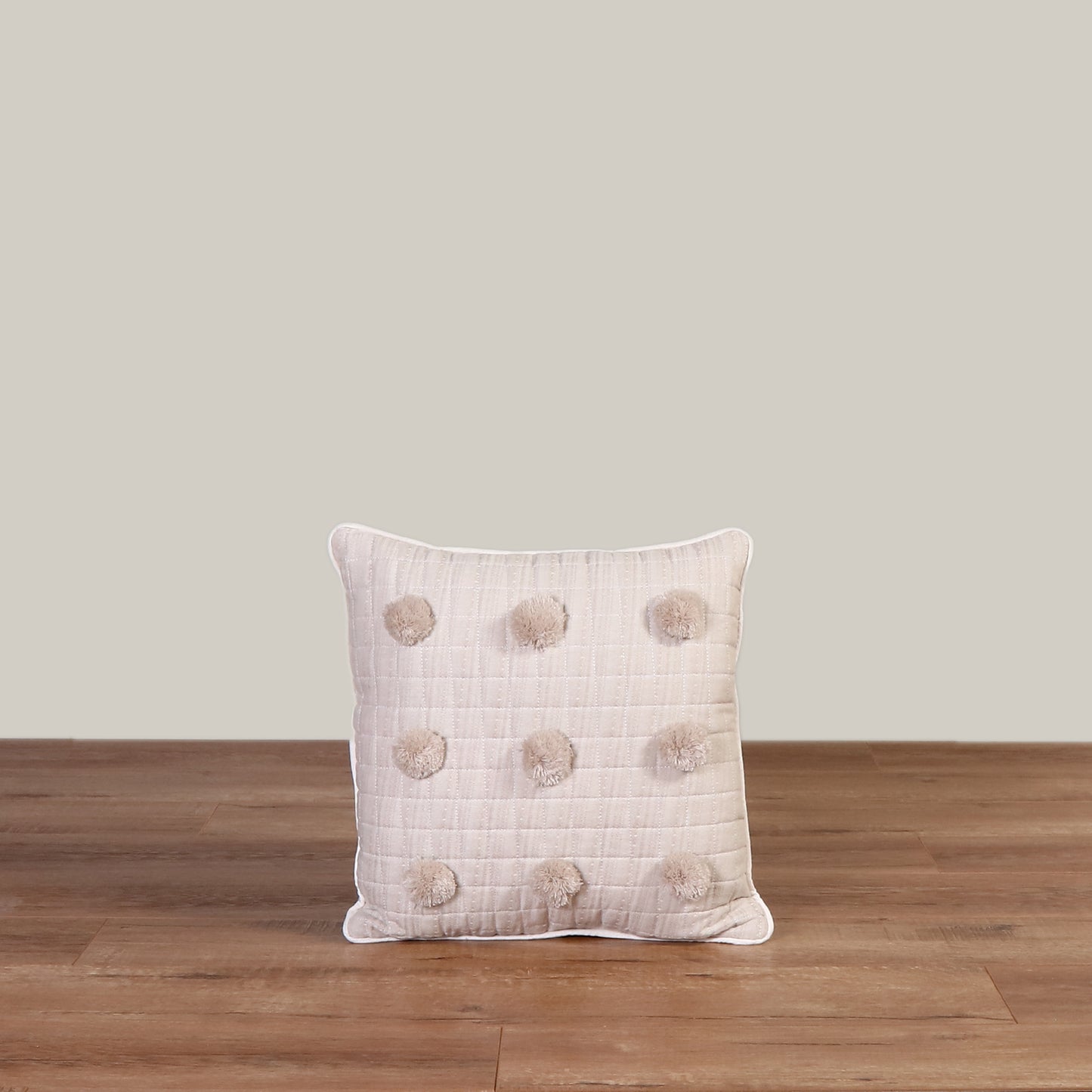 Cojín decorativo cuadrado Beige India