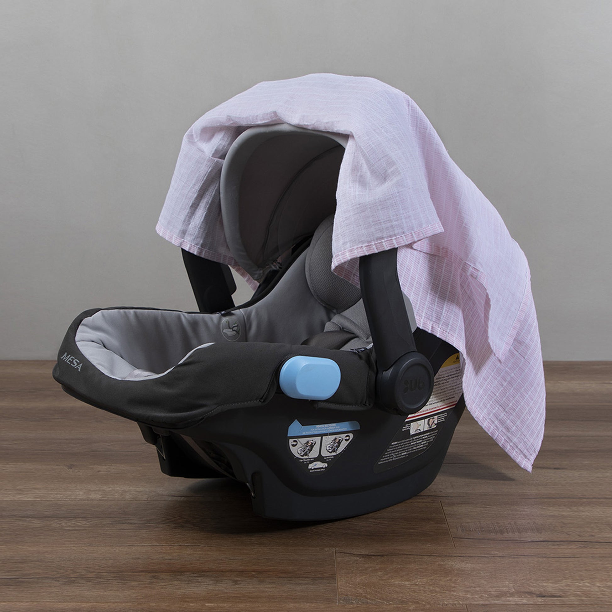 Cubre portabebé Muselina Rayas rosa