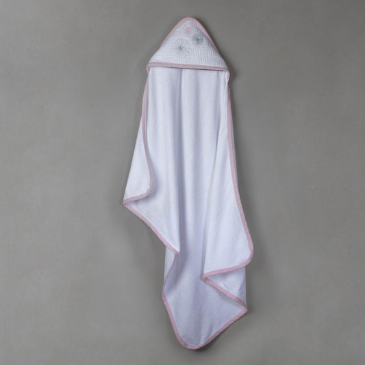 Toalla para bebé Capitonada Círculo Rosa