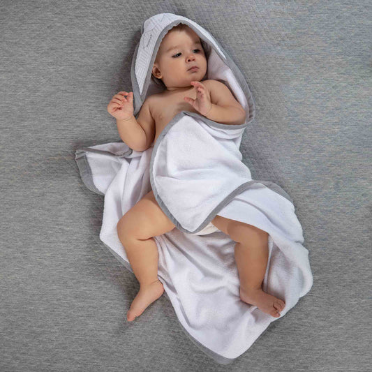 Toalla para bebé Capitonada Estrella Gris