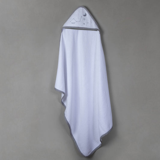 Toalla para bebé Capitonada Estrella Gris