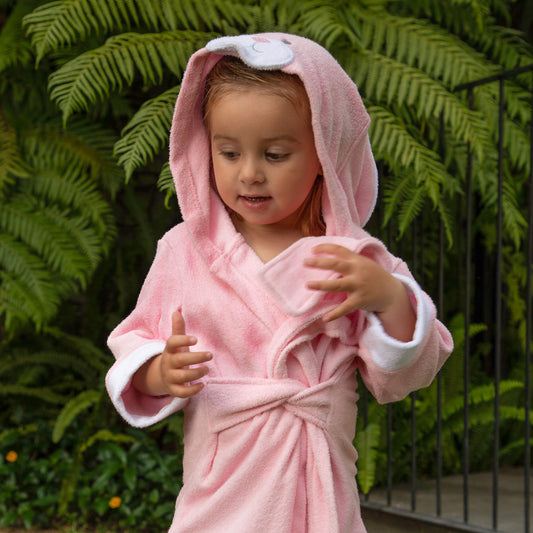 Bata Conejo Rosa 12-36 meses