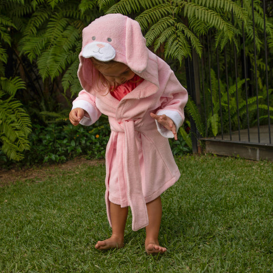 Bata Conejo Rosa 12-36 meses