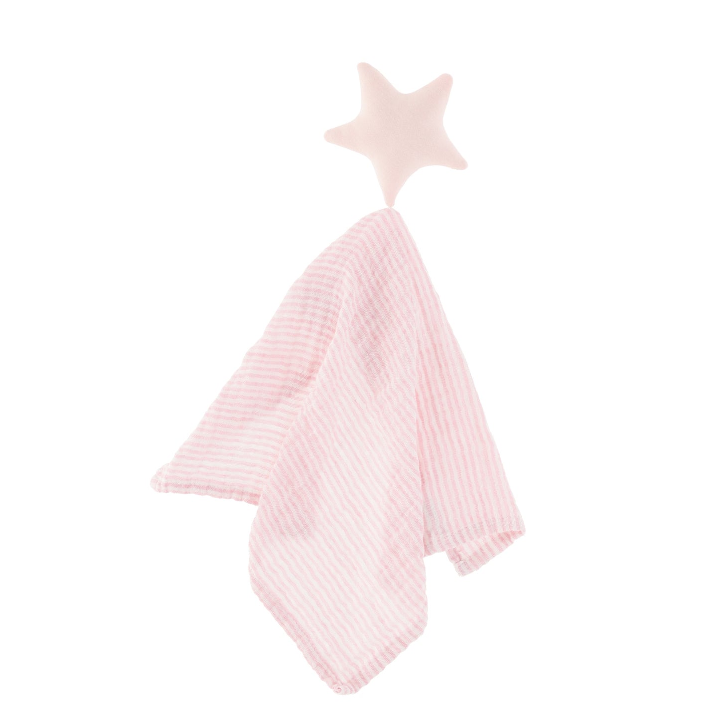 Set frazada con trapo de apego arcoíris rosa