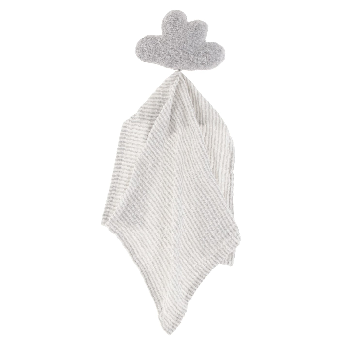 Set frazada con trapo de apego luna y estrella gris