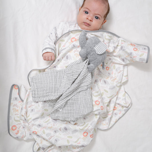 Set frazada con trapo de apego Safari