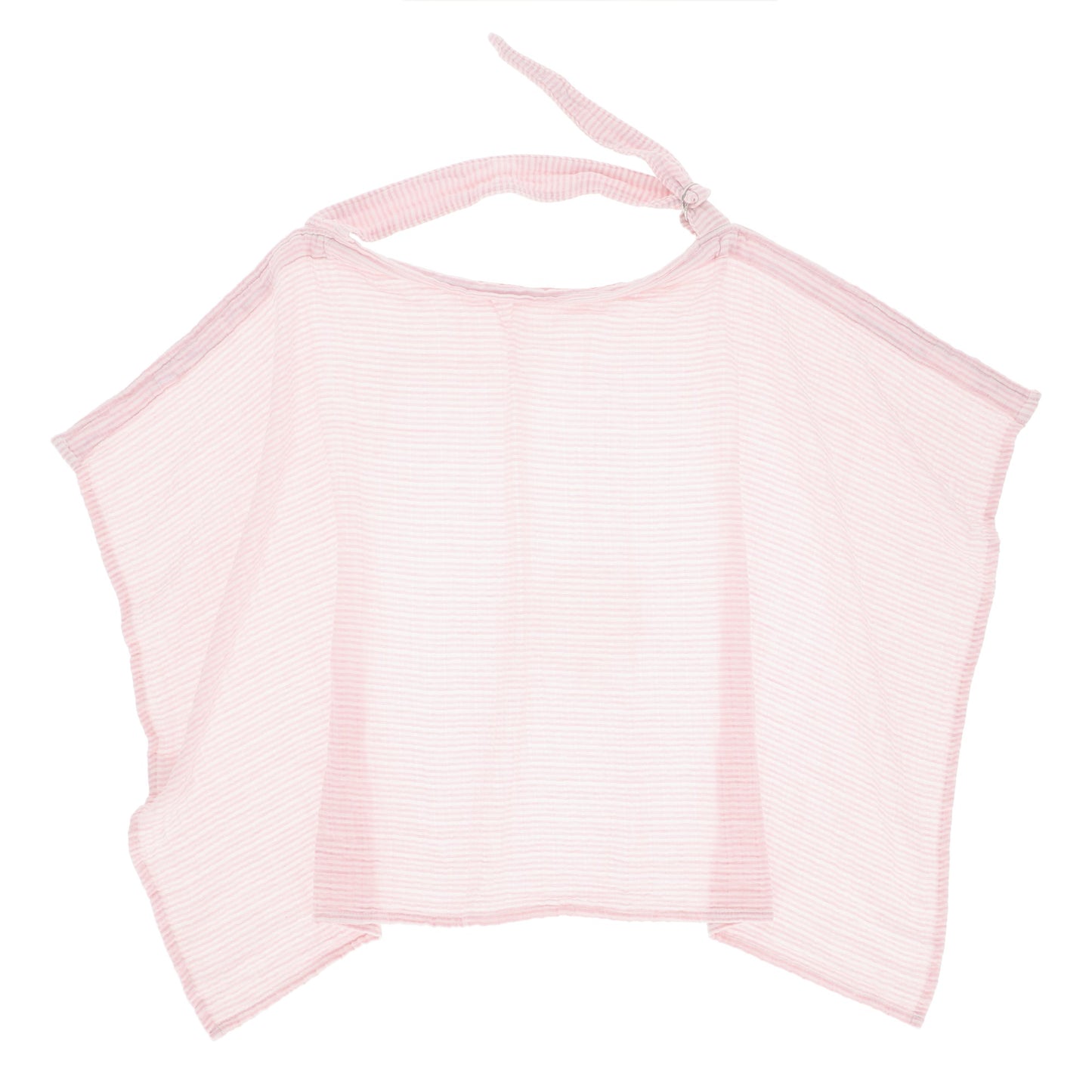 Babero de lactancia Muselina Raya Rosa