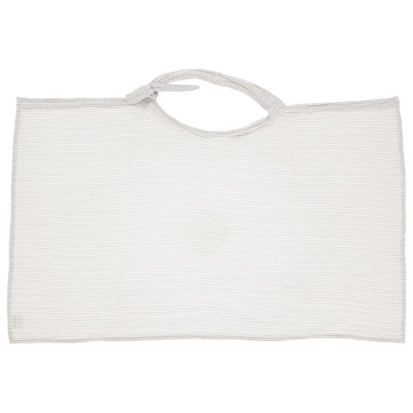 Babero de lactancia Muselina rayas gris