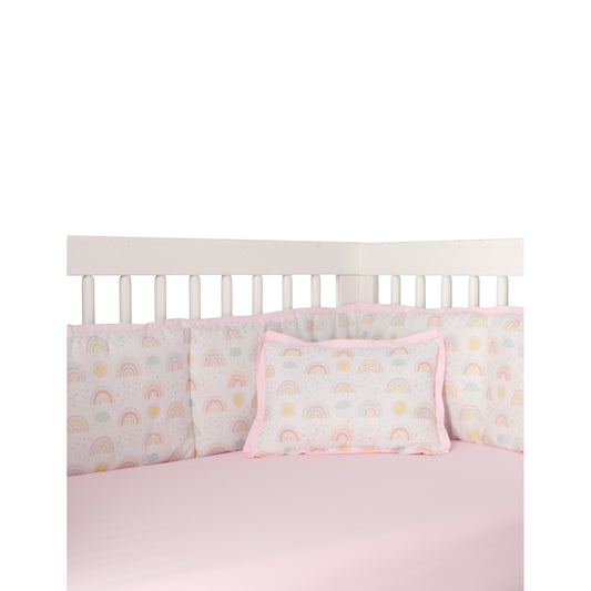 Protector de cuna Arcoíris y Luna