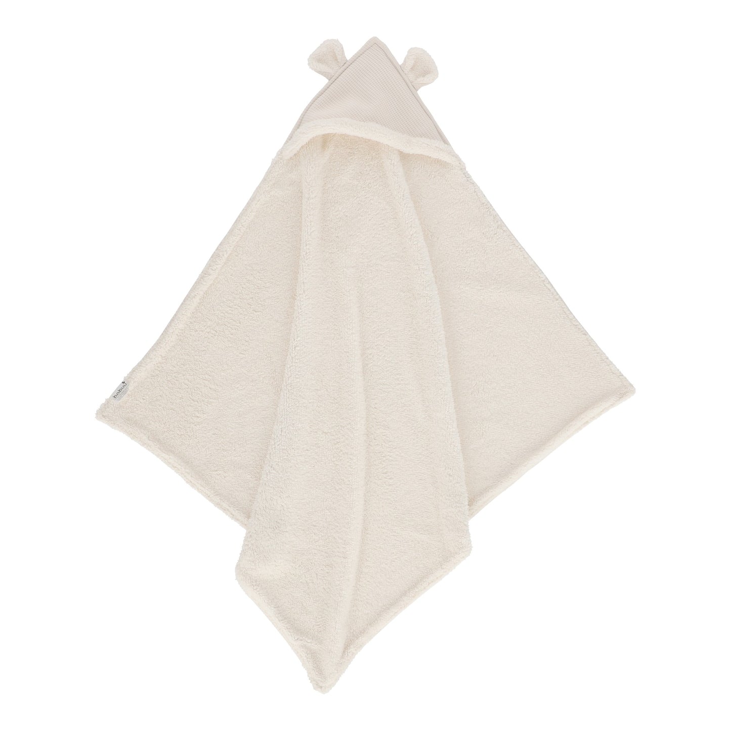 Cobija con capucha Oso beige