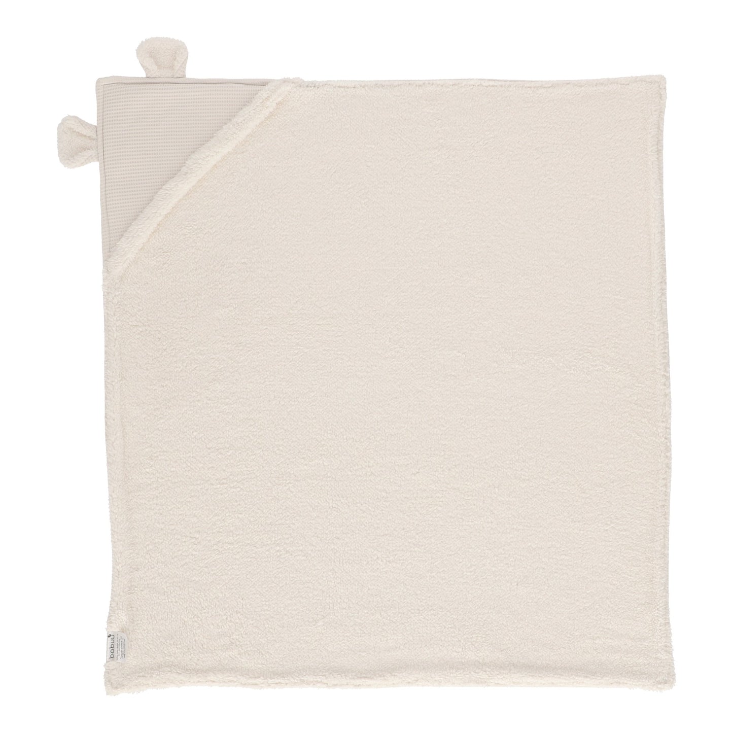 Cobija con capucha Oso beige