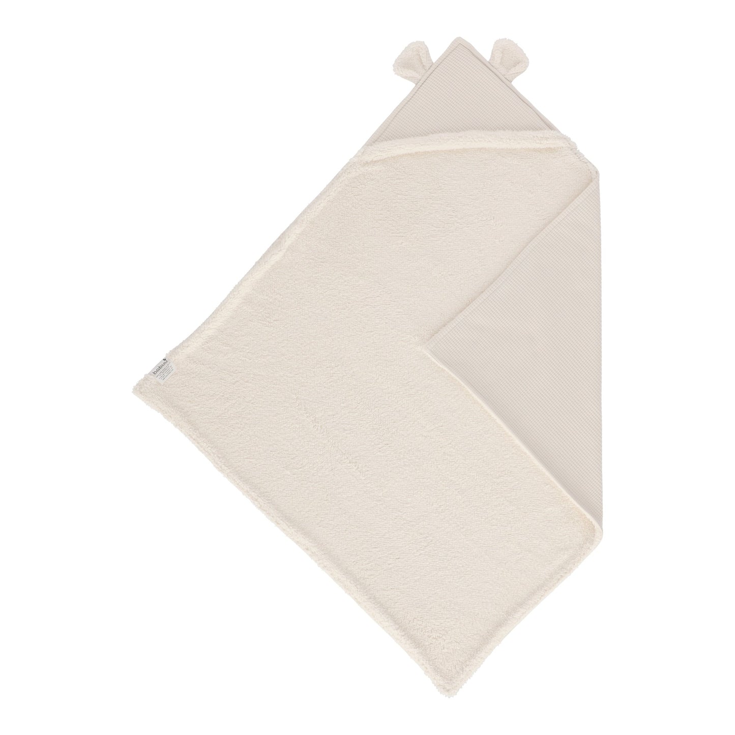 Cobija con capucha Oso beige