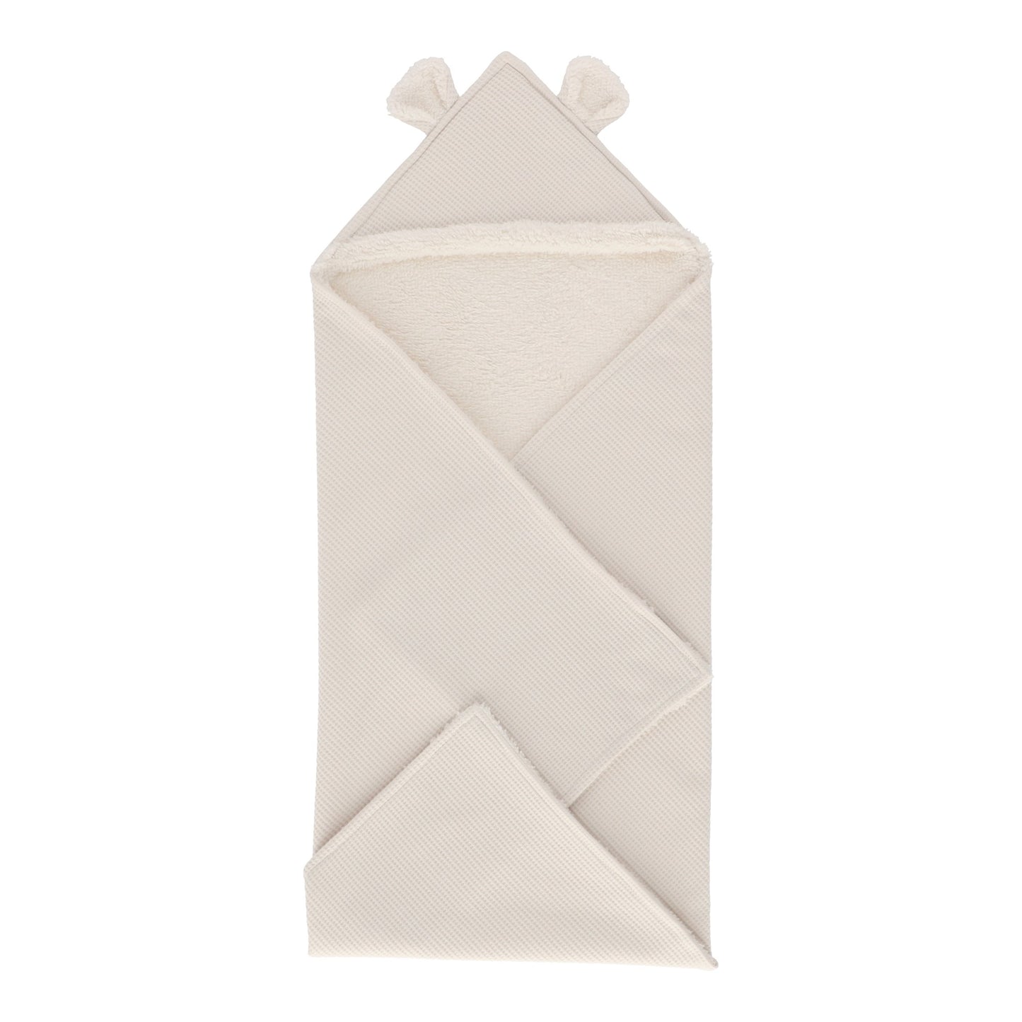 Cobija con capucha Oso beige