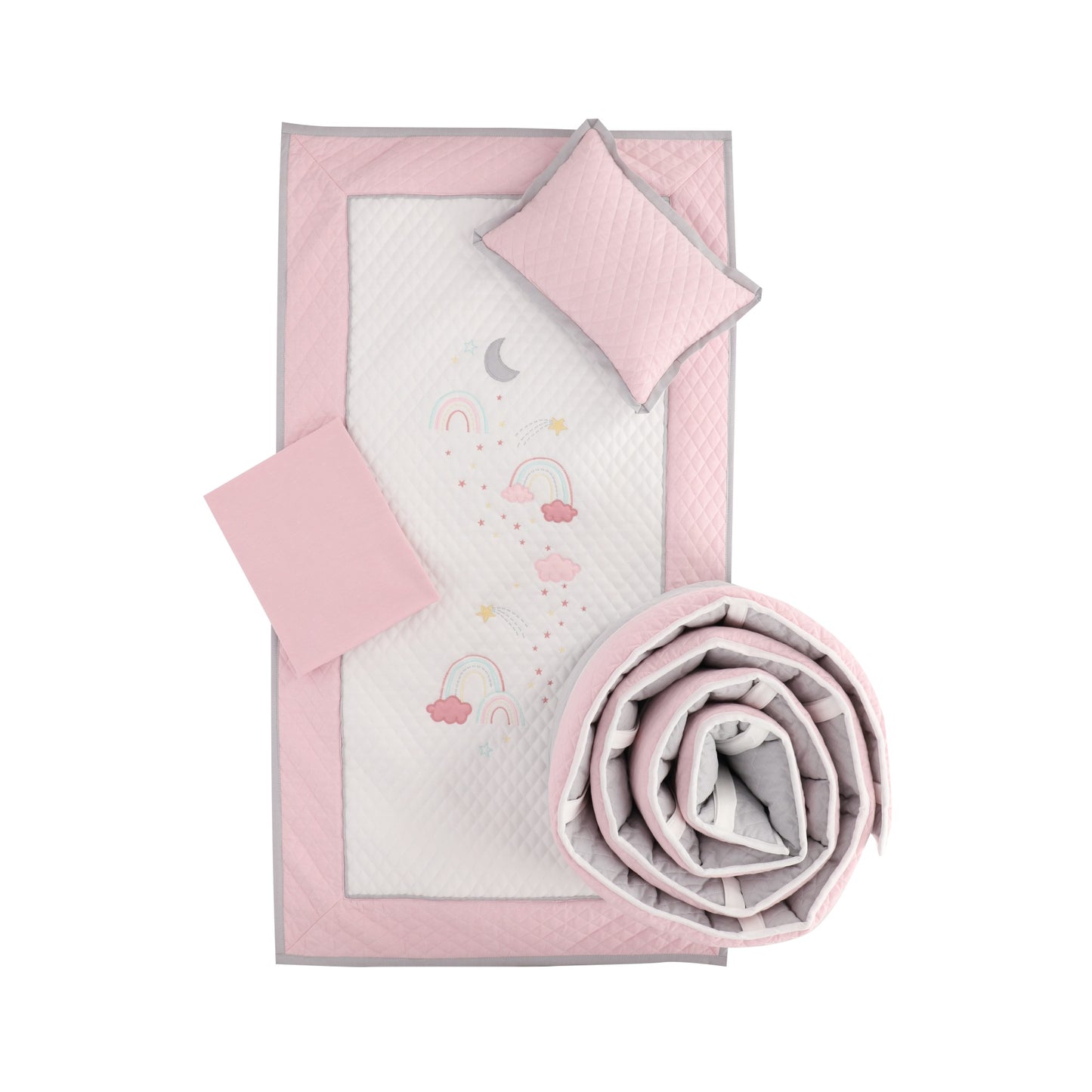 Juego de Cuna Arcoíris y Nubes