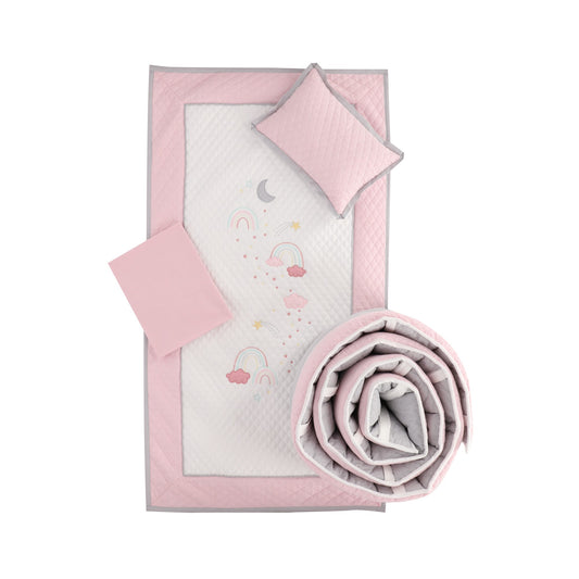 Juego de Cuna Arcoíris y Nubes