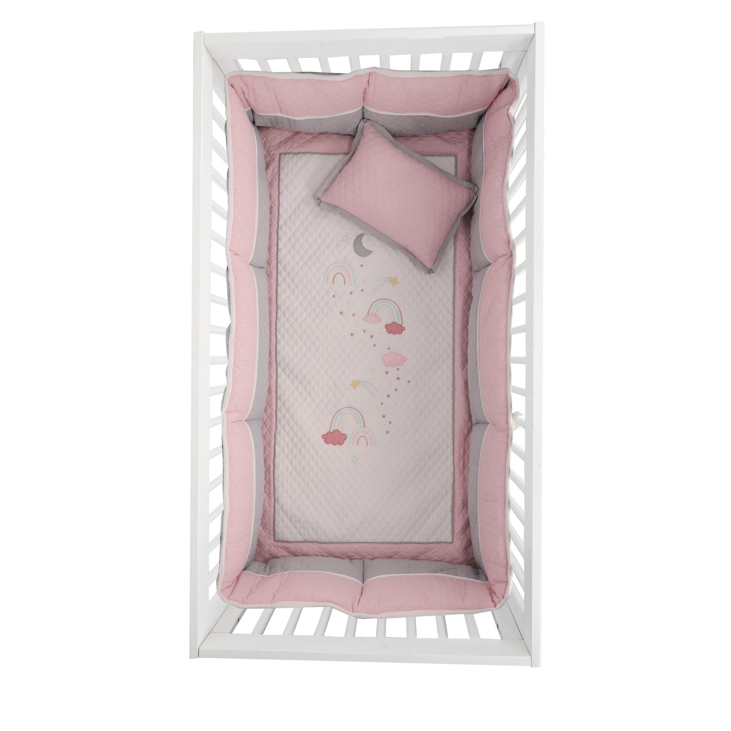 Juego de Cuna Arcoíris y Nubes