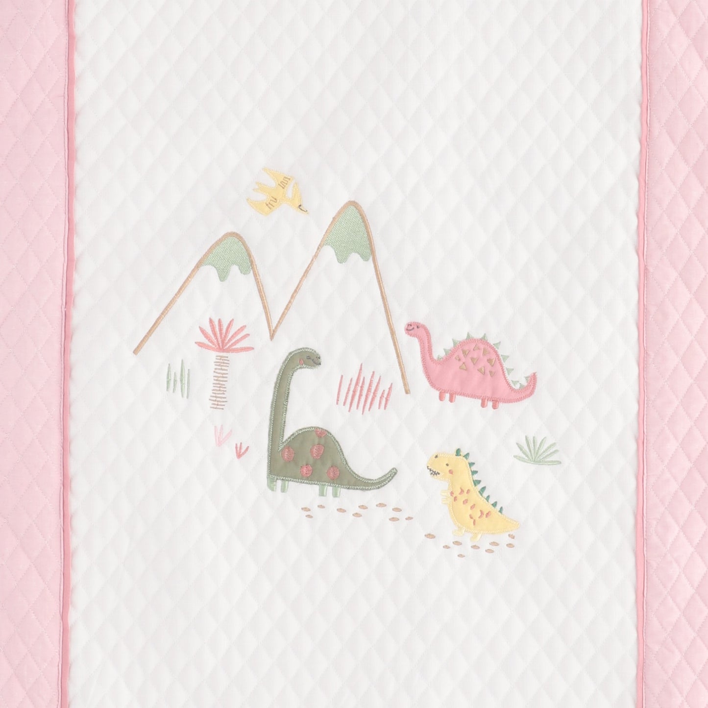 Juego de Cuna Dinosaurio rosa