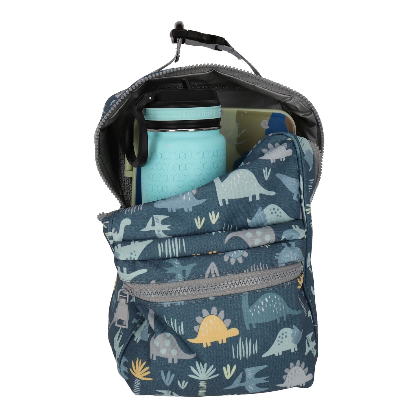 Set Mochila y Lonchera Dinosaurio Azul