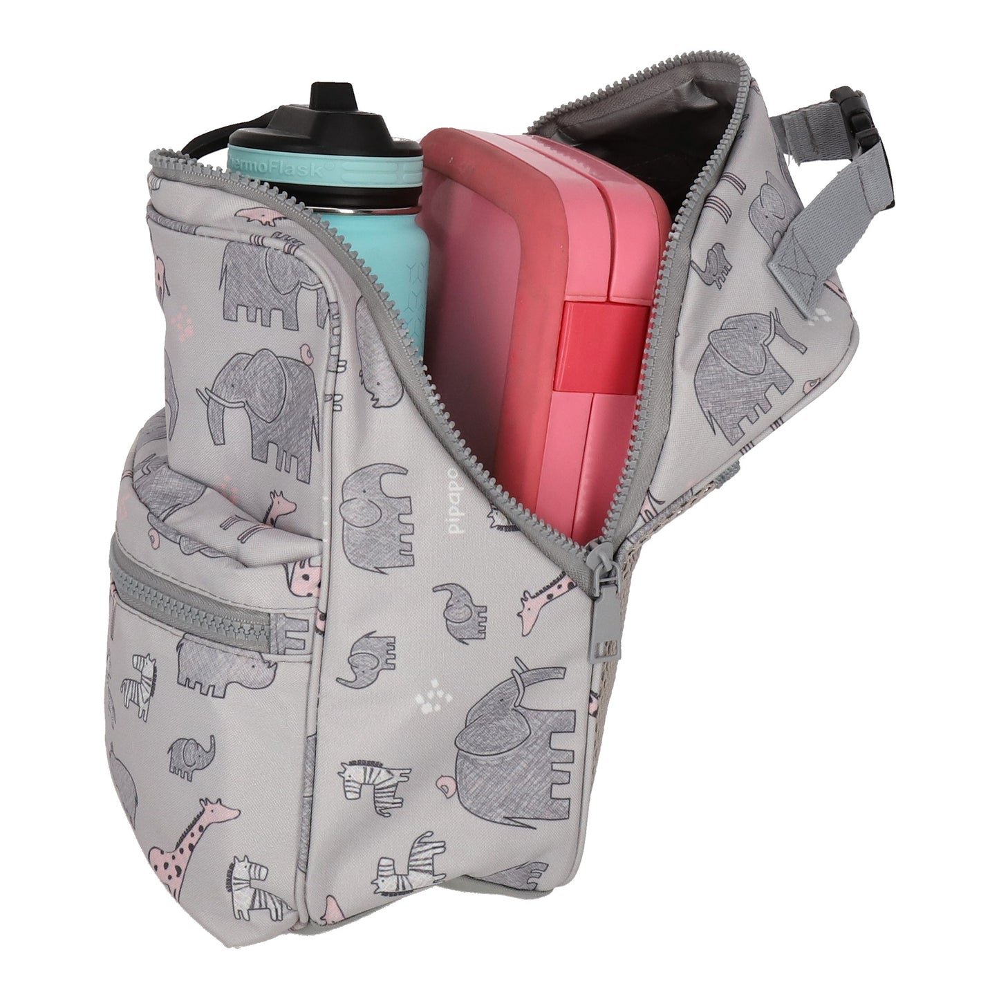 Set Mochila y Lonchera Elefante rosa