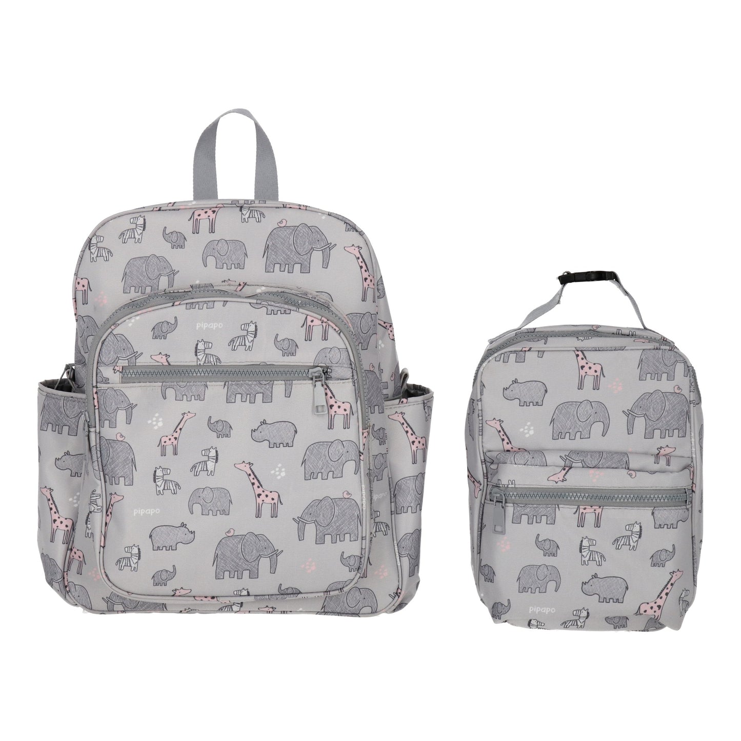 Set Mochila y Lonchera Elefante rosa
