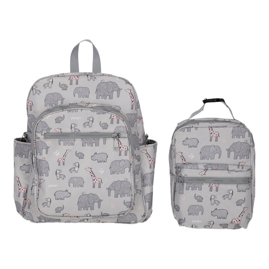 Set Mochila y Lonchera Elefante rosa