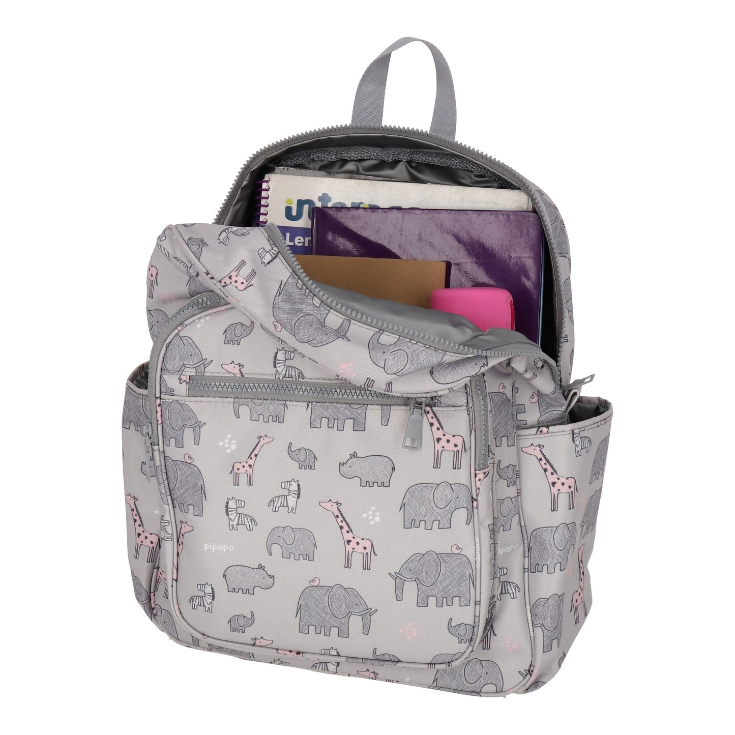 Set Mochila y Lonchera Elefante rosa