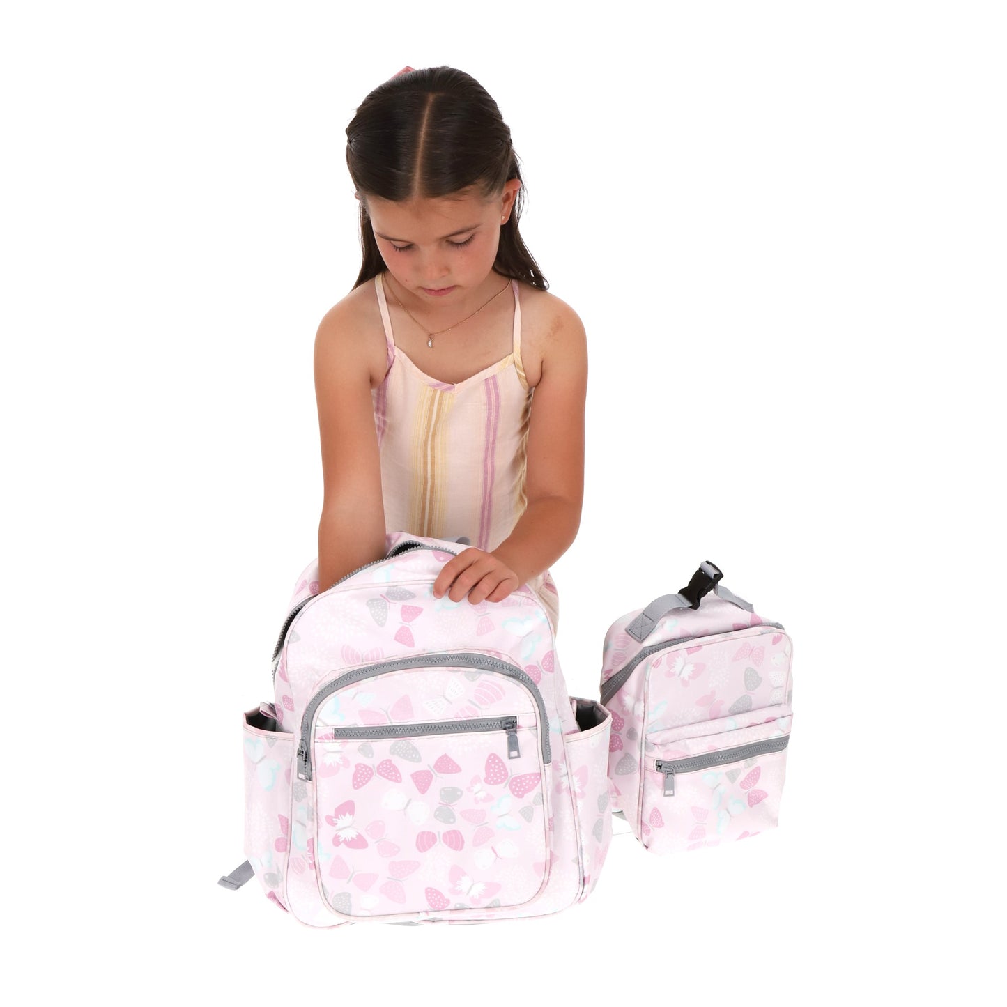 Set Mochila y Lonchera Mariposa