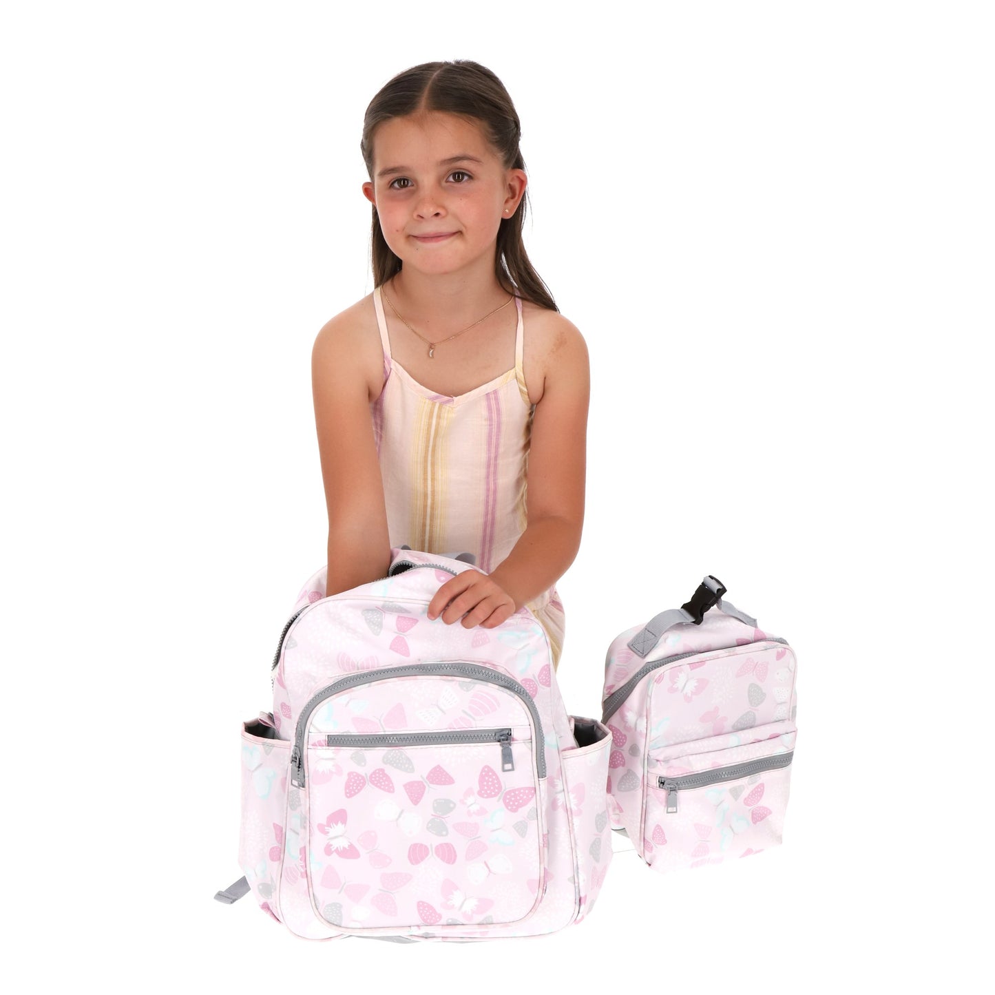 Set Mochila y Lonchera Mariposa