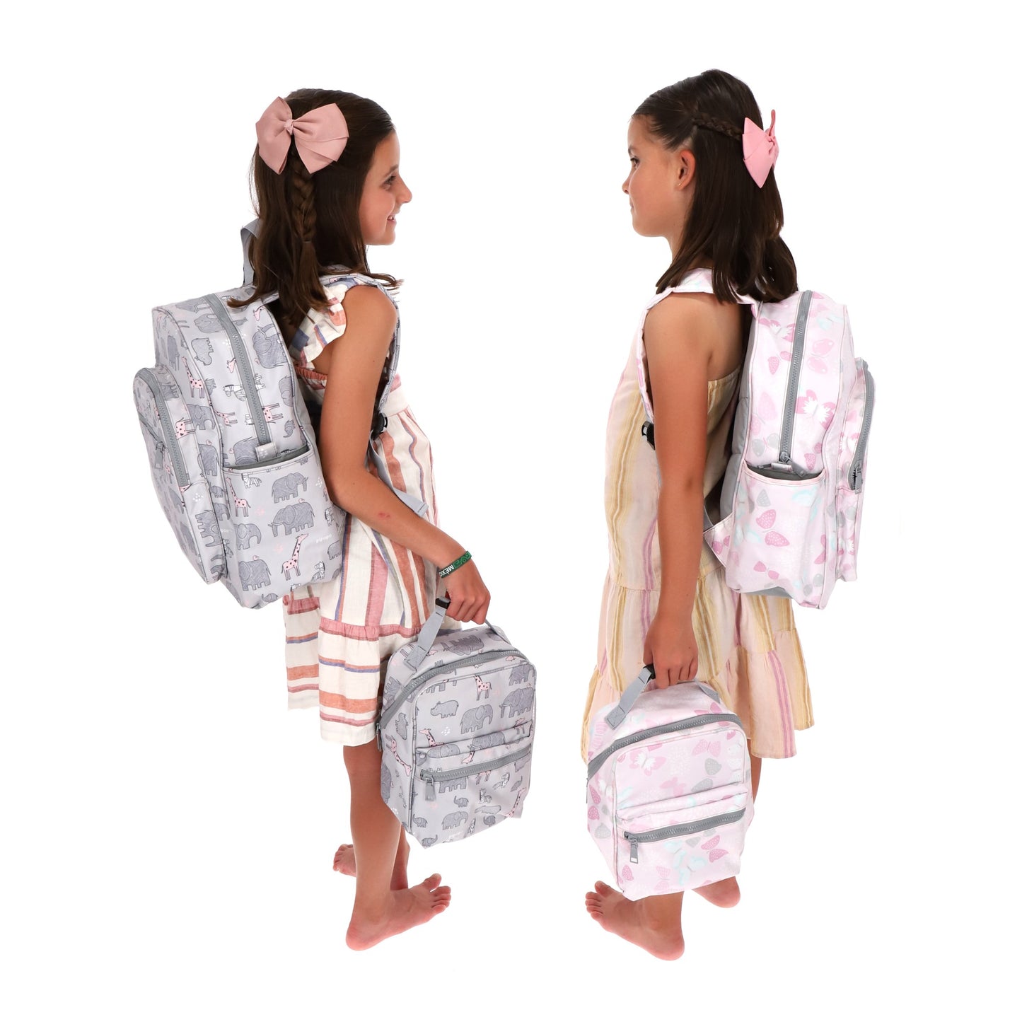 Set Mochila y Lonchera Elefante rosa