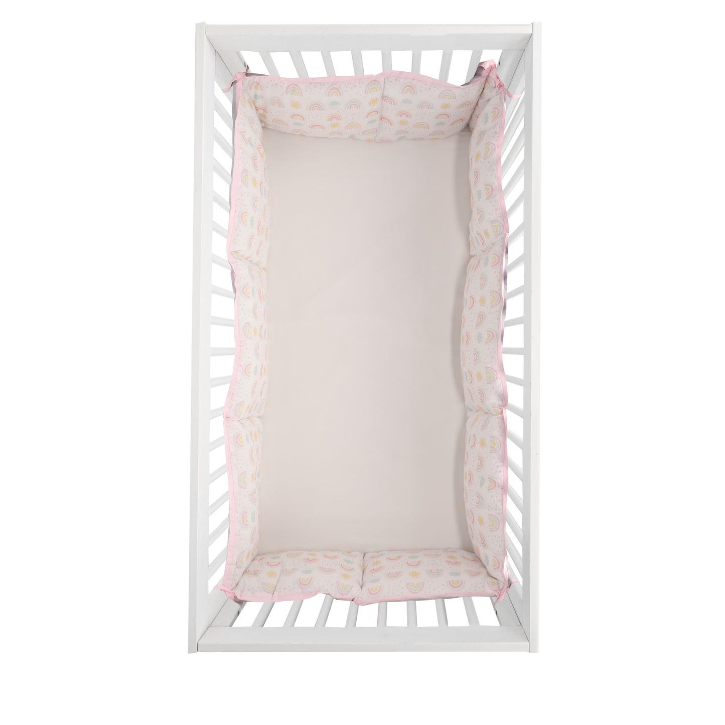 Protector de cuna Arcoíris y Luna