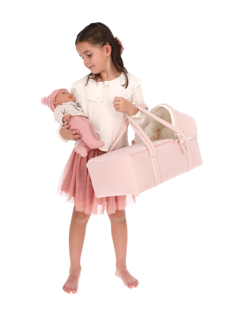 Bambineto muñeca Rosa cuadritos