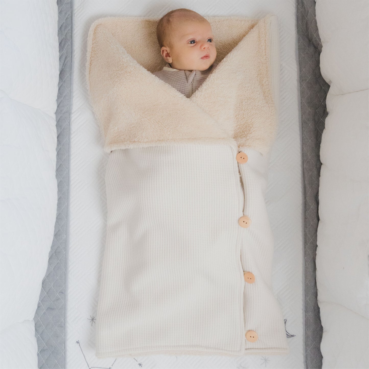 Sleeping cuadritos con borrega crudo