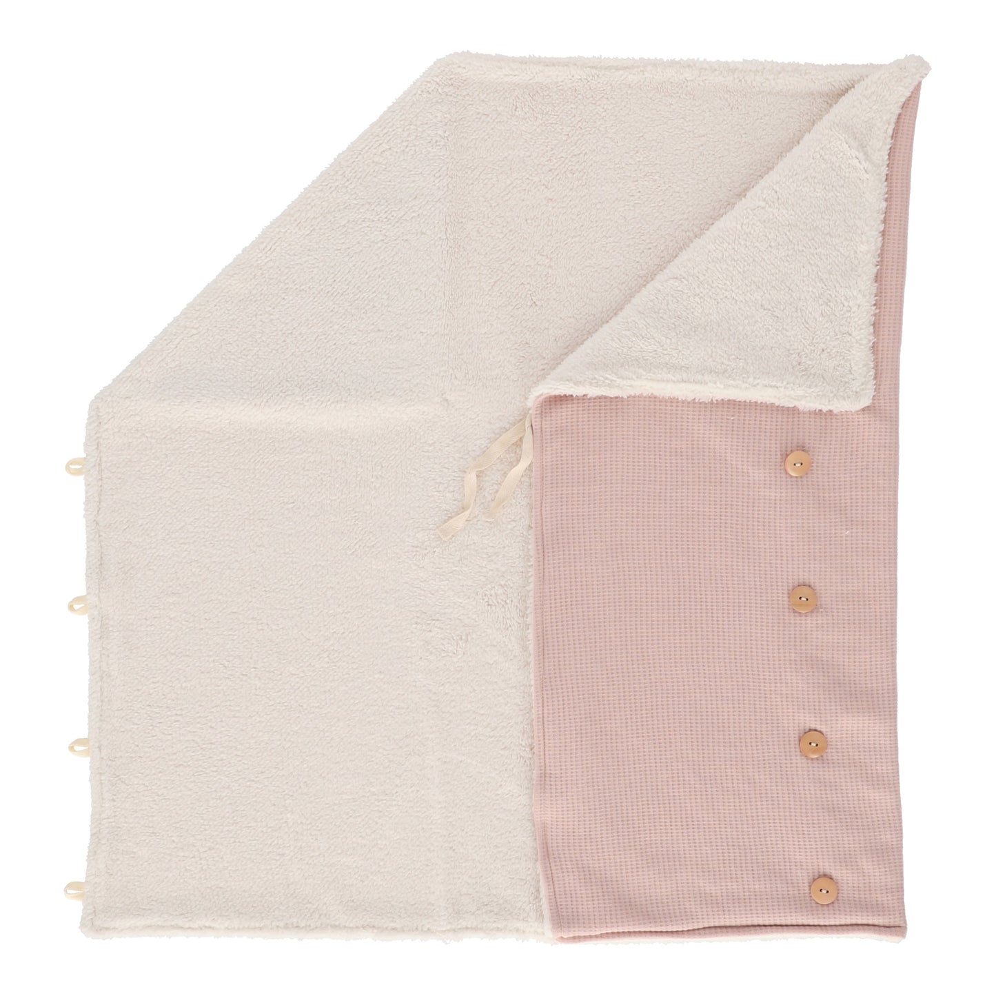 Sleeping cuadritos con borrega rosa