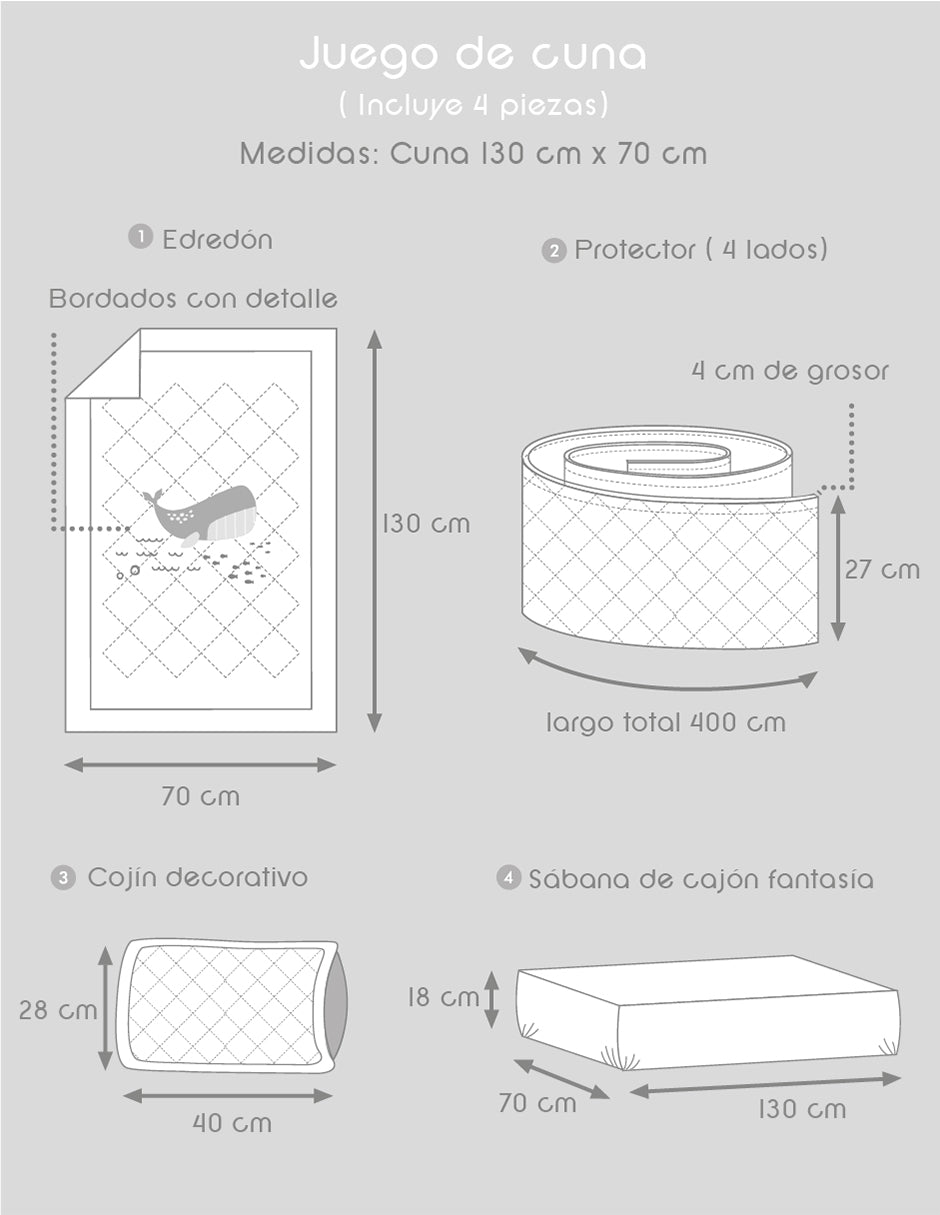 Juego de Cuna Bajo el mar